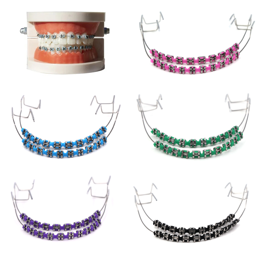 Teeth Whitening Mouth Guard - Fashion Fake Braces Kit - Colorful