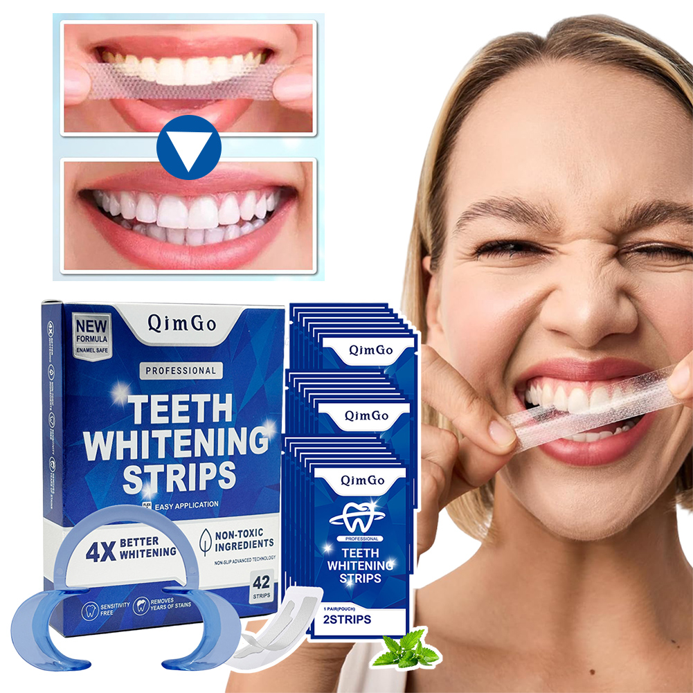 Teeth Whitening Strips Permanent - Professional Tooth Whitening Strips Natural Mild