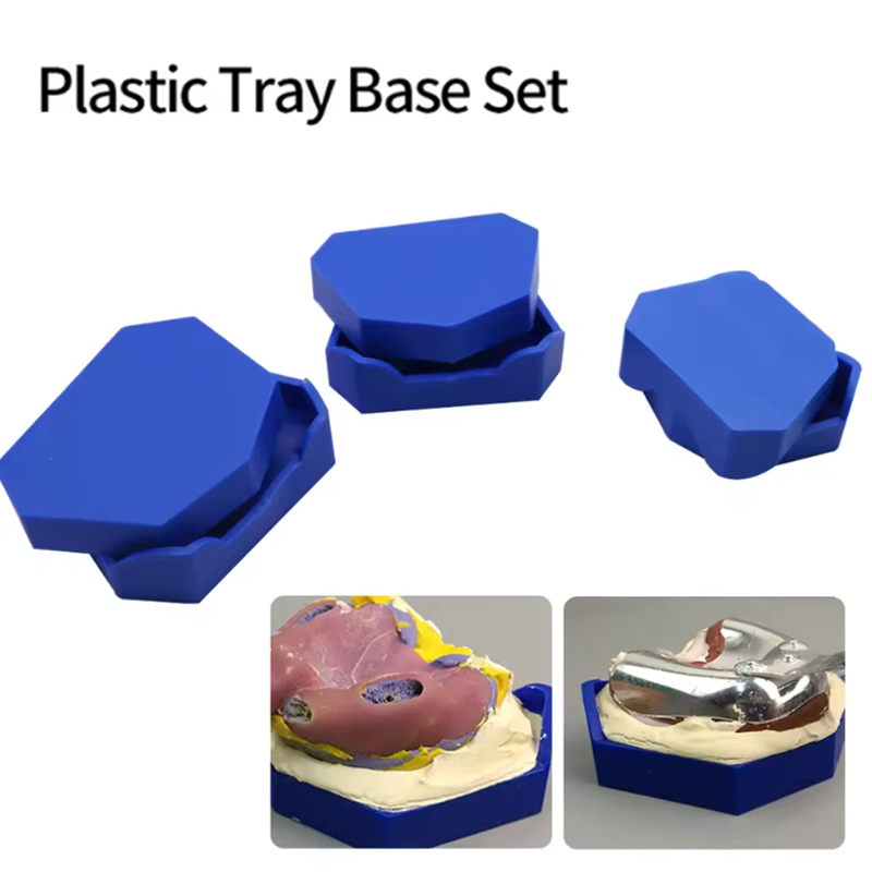 Teeth Whitening Trays - 2/6Pcs Silicone Dental Model Base Set