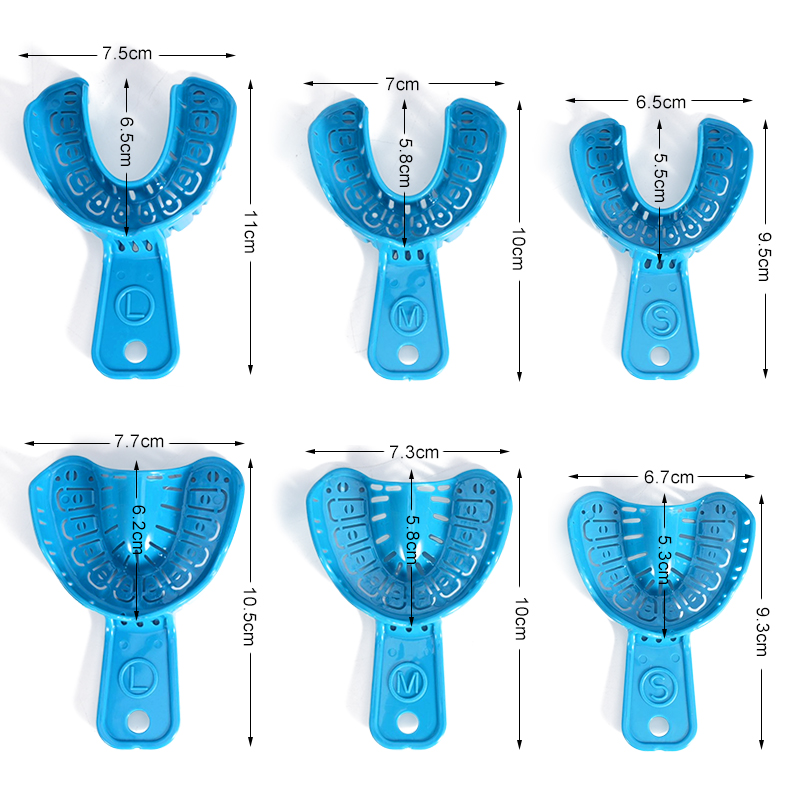 Teeth Whitening Trays - 6Pcs Dental Implant Impression Tray Removable