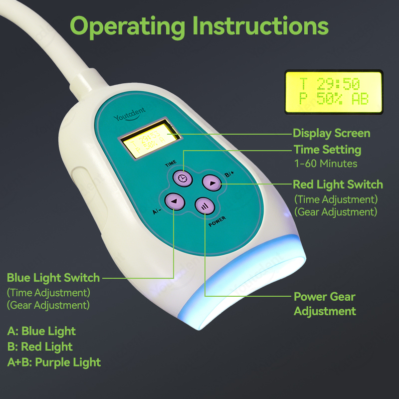 50W Dental Touch Screen 3 Colo - Teeth Whitening China review and price