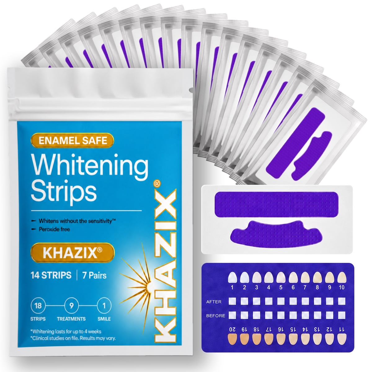 7 pairs Teeth Whitening Strips - Teeth Whitening Strips Permanent review and price