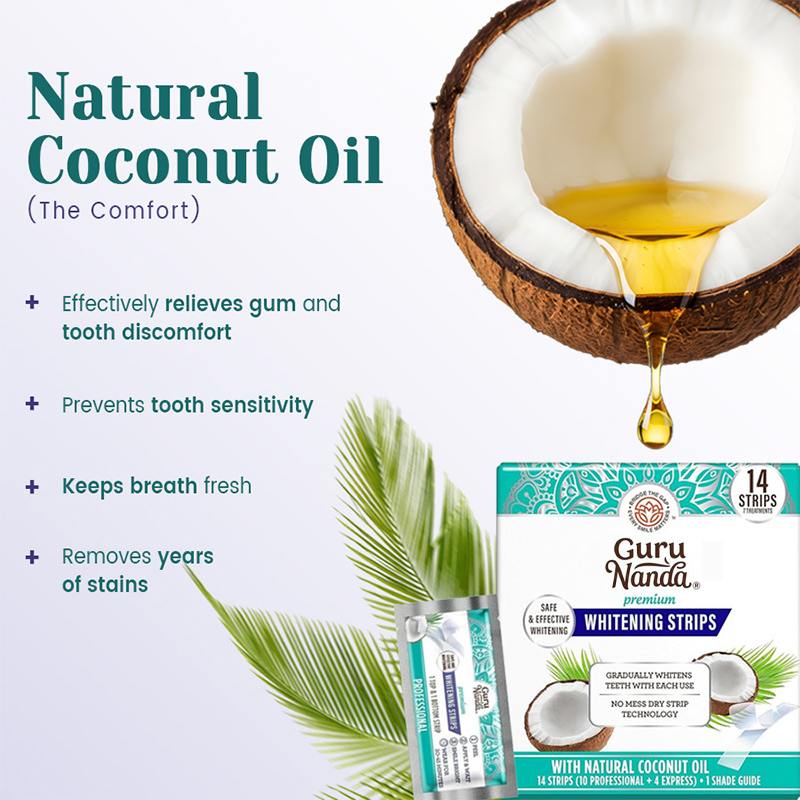 14pcs/box Coconut Oil Teeth Wh - Teeth Whitening Strips Permanent review and price