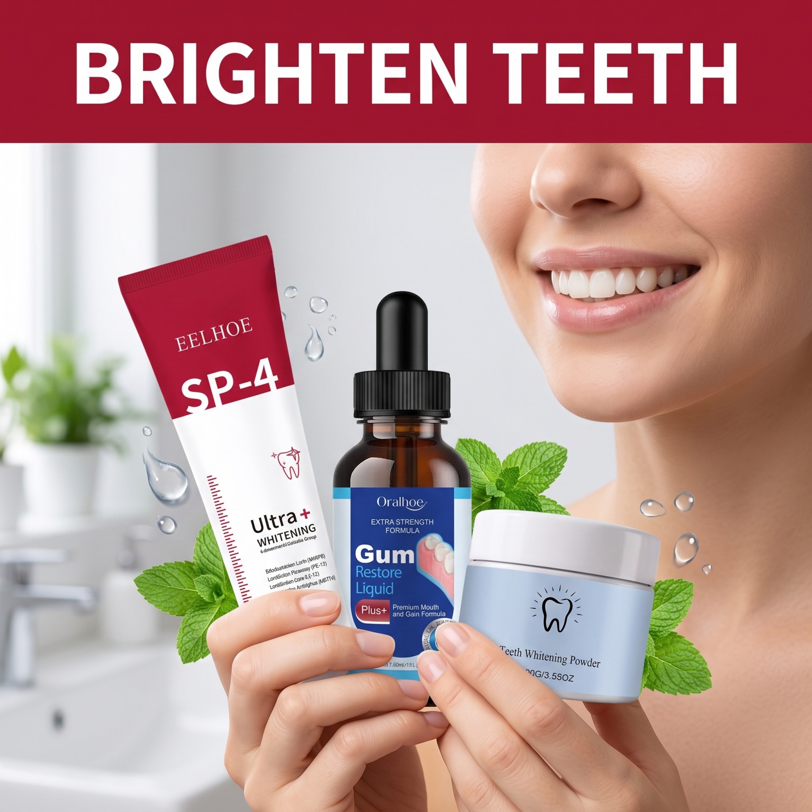 Oral Care Combo Set Whitening  - Teeth Whitening Paste review and price