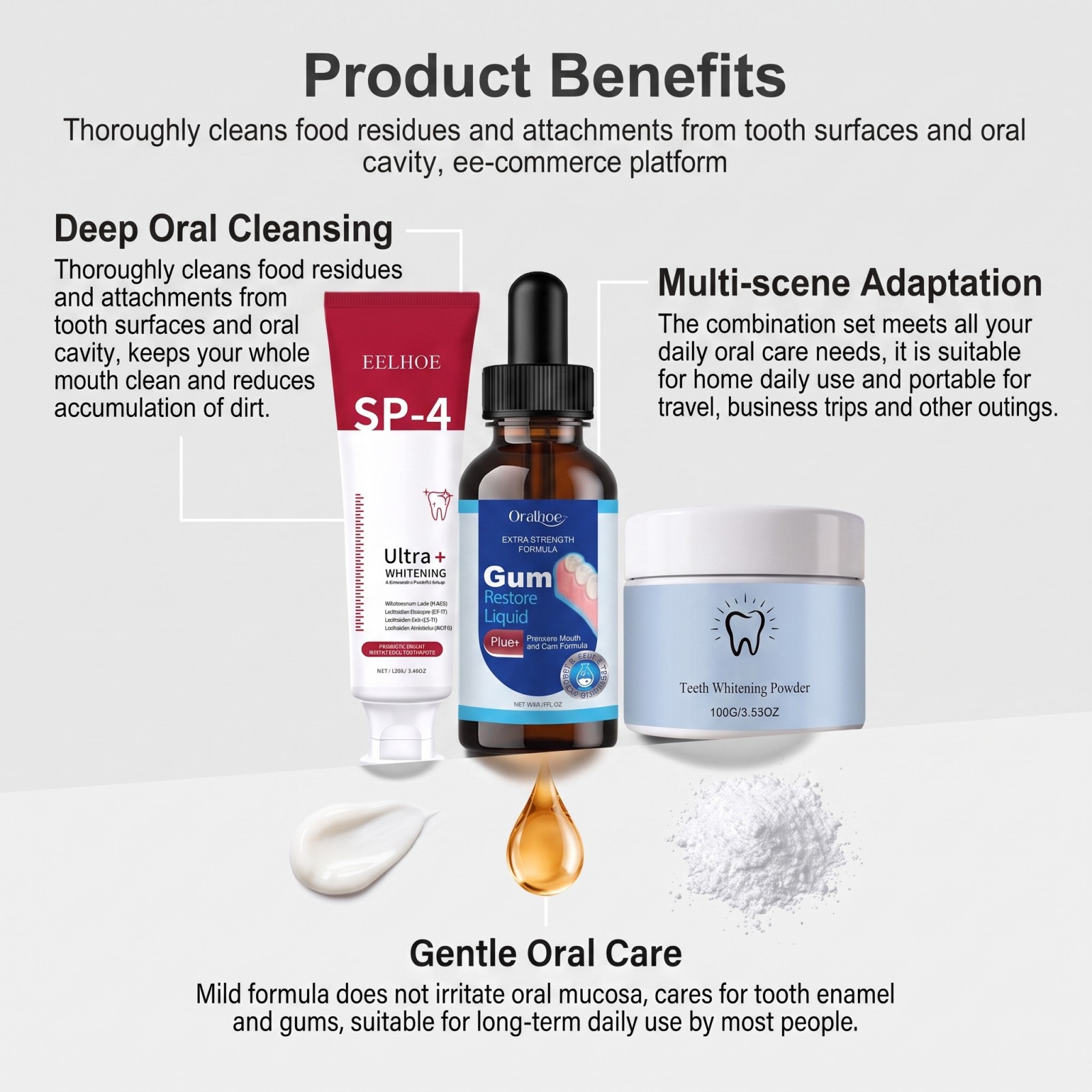 Oral Care Combo Set Whitening  - Teeth Whitening Paste review and price