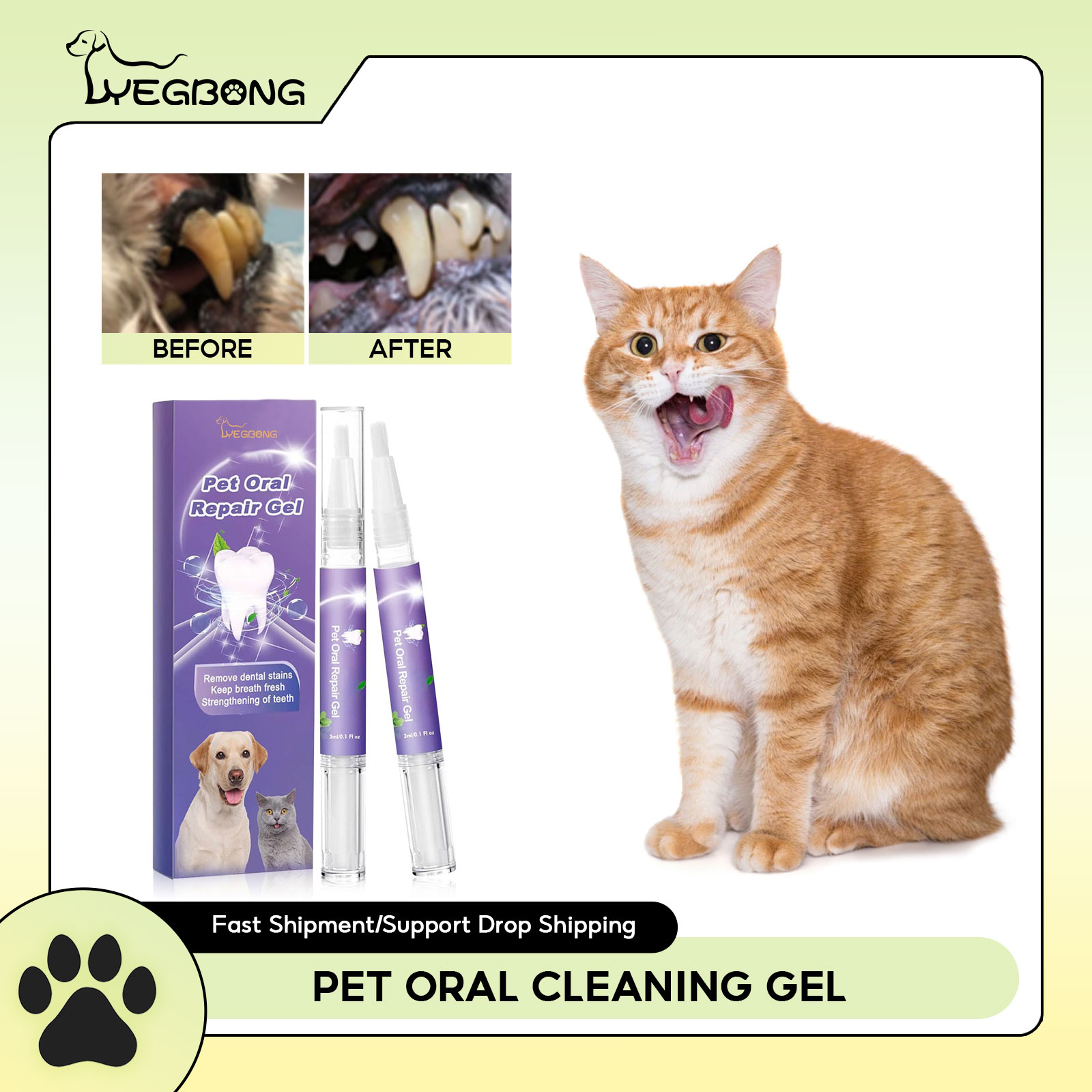 Pet Oral Repair Gel Puppy Tart - Teeth Whitening Paste review and price