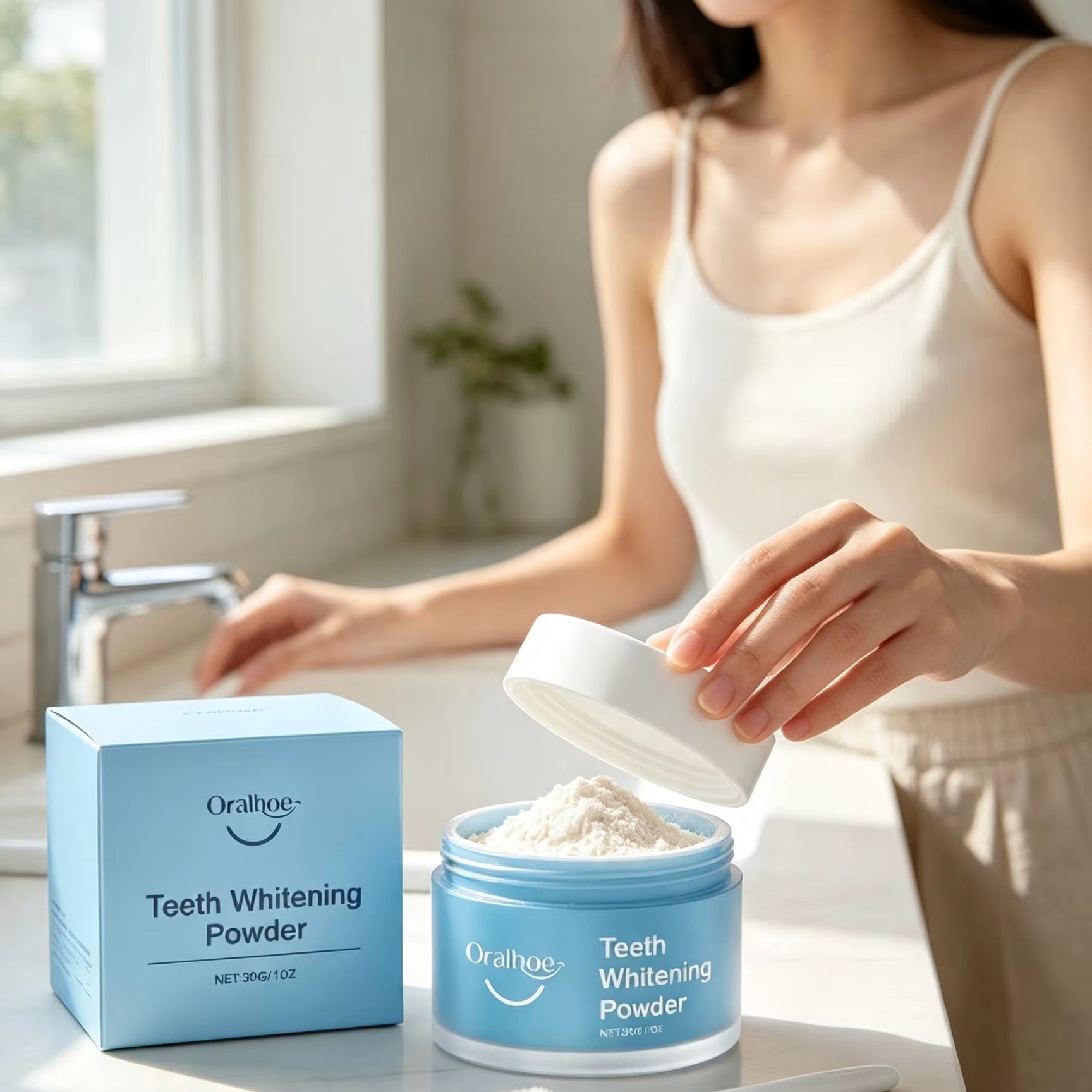 Oralhoe Tooth Powder for Brush - Teeth Whitening China review and price
