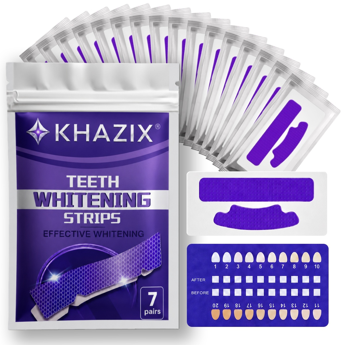 1/7 pairs Teeth Whitening Stri - Teeth Whitening Strips Permanent review and price