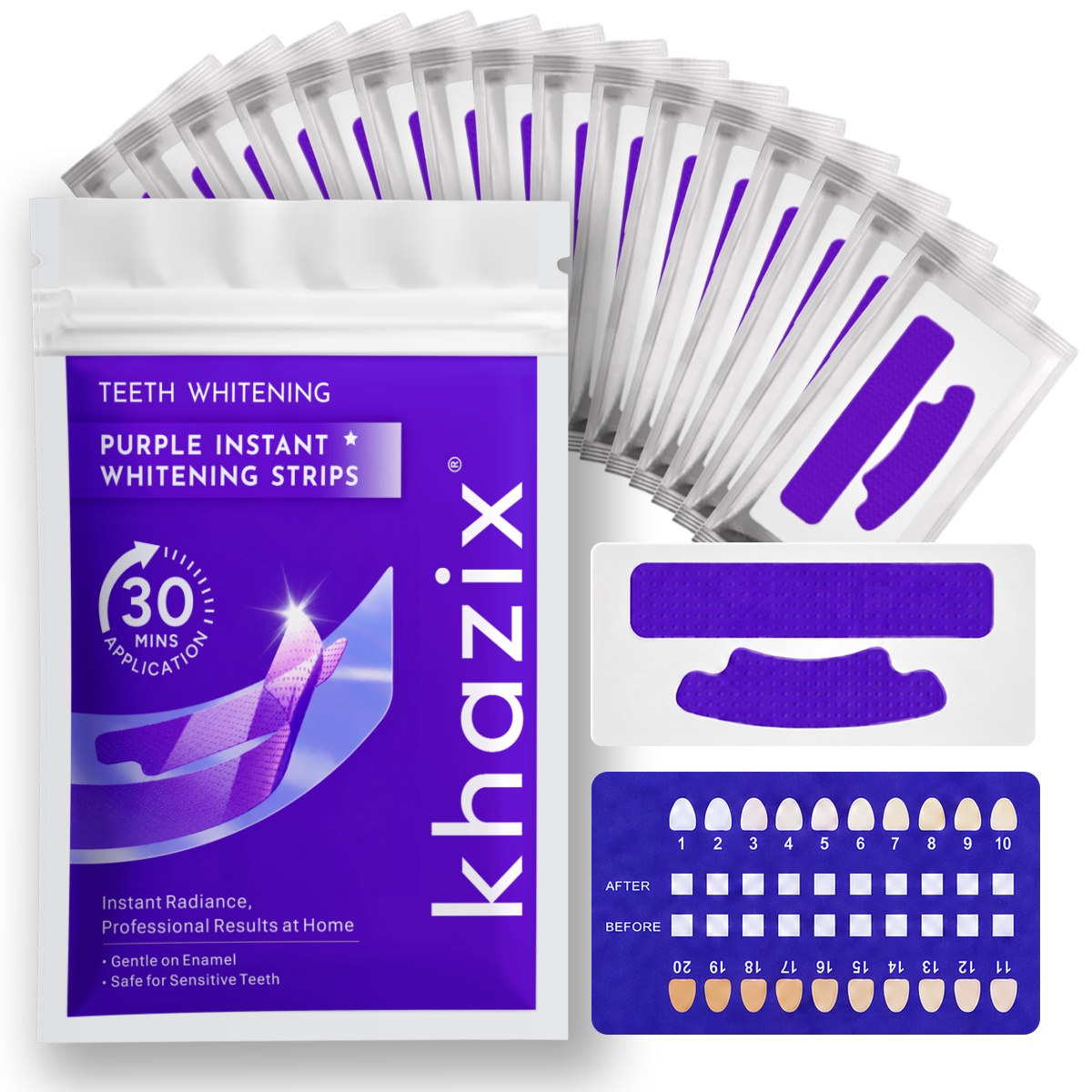 1/7 pairs Teeth Whitening Stri - Teeth Whitening Strips Permanent review and price