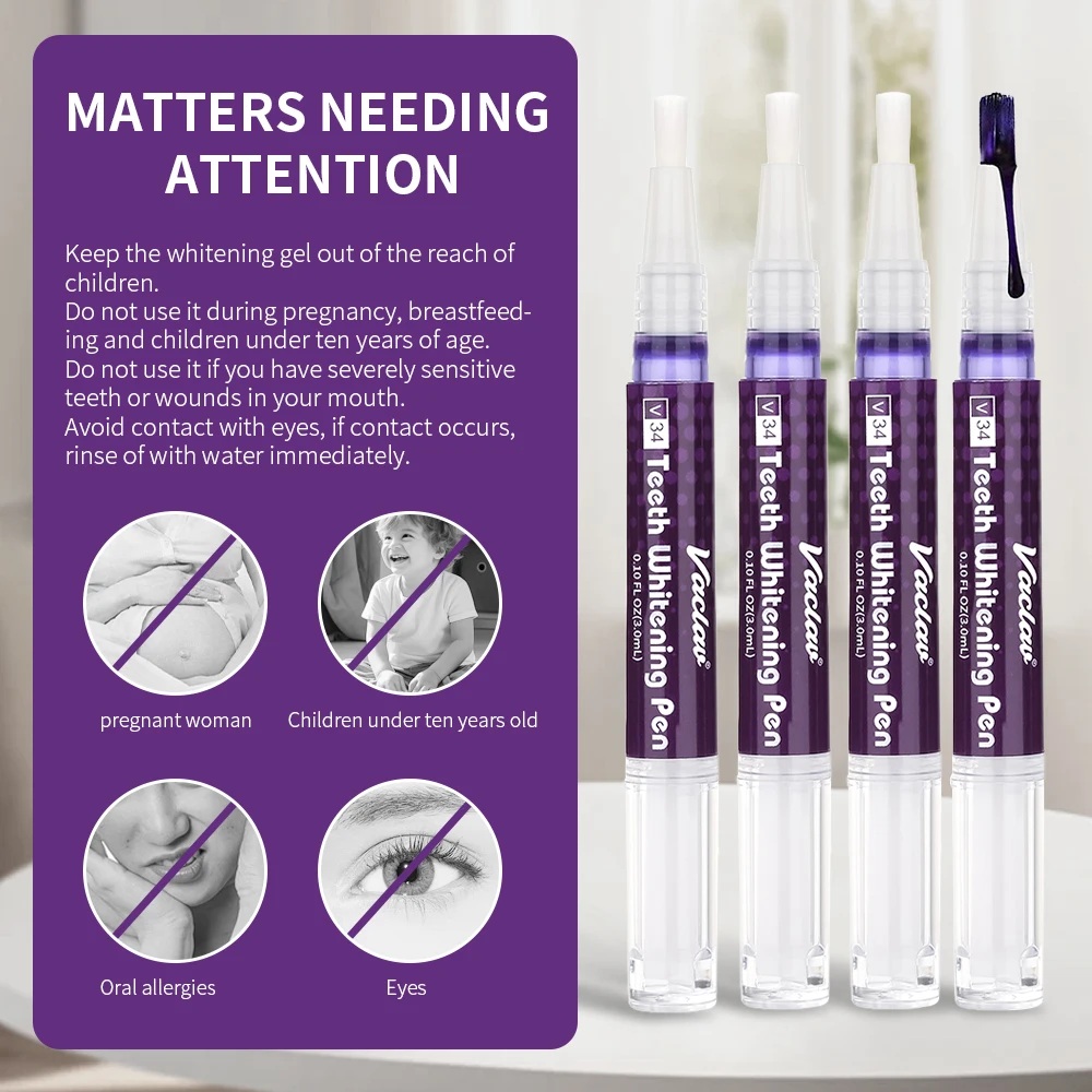 Vaclav V34 Purple teeth whiten - Teeth Whitening Paste review and price