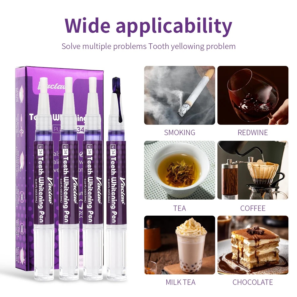 Vaclav V34 Purple teeth whiten - Teeth Whitening Paste review and price