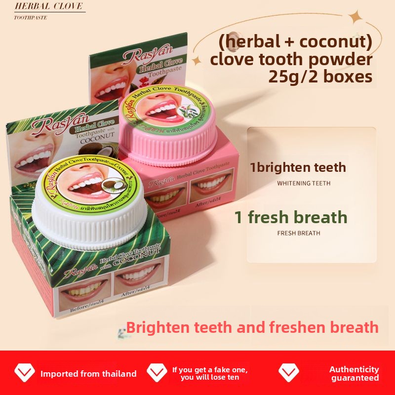 Thai Clove/coconut Tooth Powde - Teeth Whitening China review and price